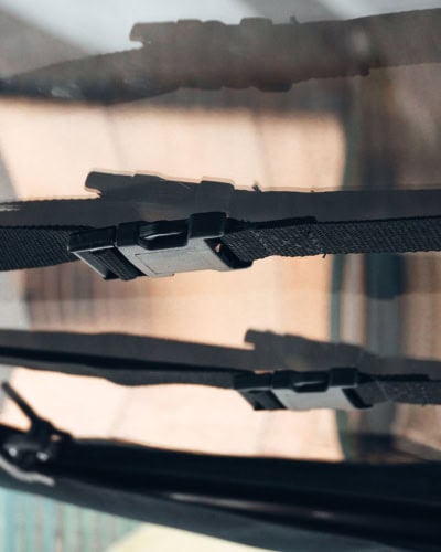 Protective roof rack cover for Basecamp Elite, designed to shield your vehicle's roof rack from dust, dirt, and weather elements. Easy to install, lightweight, and weather-resistant, ensuring your roof rack remains in top condition during storage or transport.