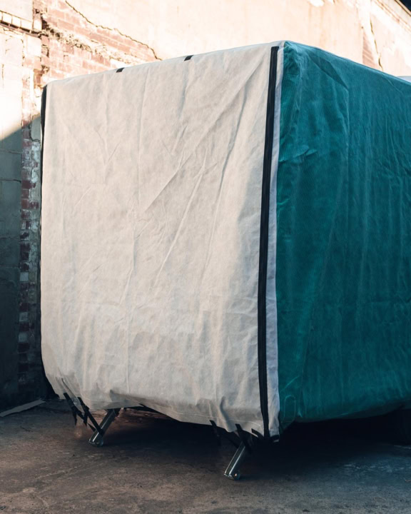 Waterproof caravan cover for outdoor protection, designed to shield caravans from weather elements and UV damage. Custom-fit and durable materials ensure long-lasting outdoor use.