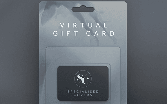 High-quality virtual gift card for personalised vehicle covers from Specialised Covers, perfect for gifting on Father’s Day.