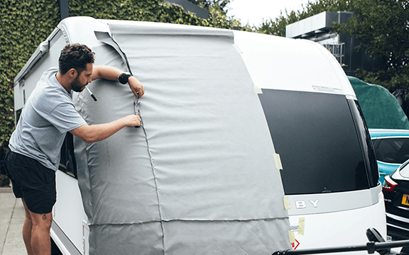 High-quality caravan covers tailored for perfect fit and durability, protecting your caravan from weather and damage with expert craftsmanship.