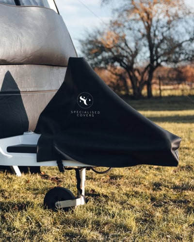 Durable, weather-resistant trailer cover for optimal protection against the elements on Tow Pro+ models. Designed to fit perfectly, ensuring safe transport and storage.