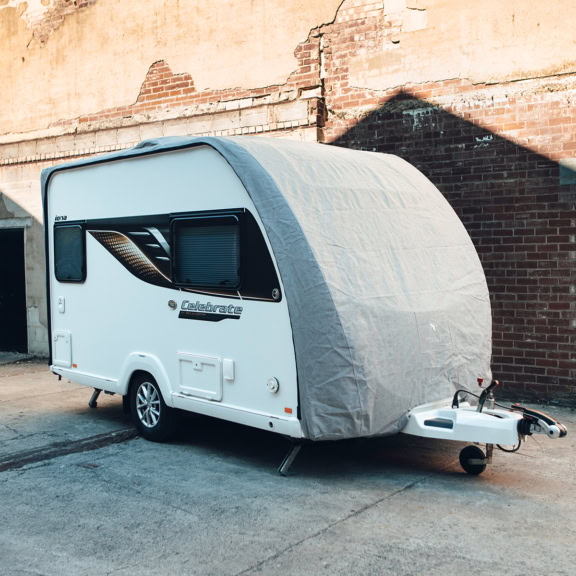High-quality caravan roof cover designed to shield your camper from weather damage, UV rays, and dirt. Fits securely for ultimate outdoor caravan protection.