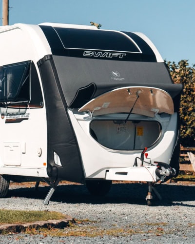 2. Custom waterproof tow pro cover for RVs, trailers, and caravans, providing superior protection from weather, dust, and UV rays to keep your towing gear in top condition.