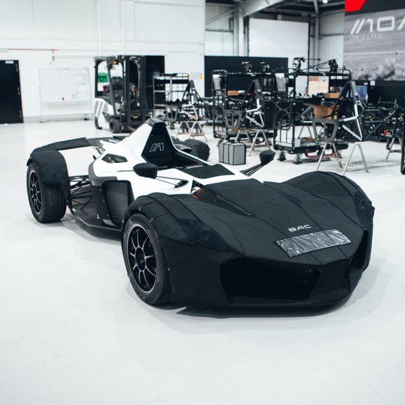 An image of Driving Covers from Body Protection Range on a BAC Mono.