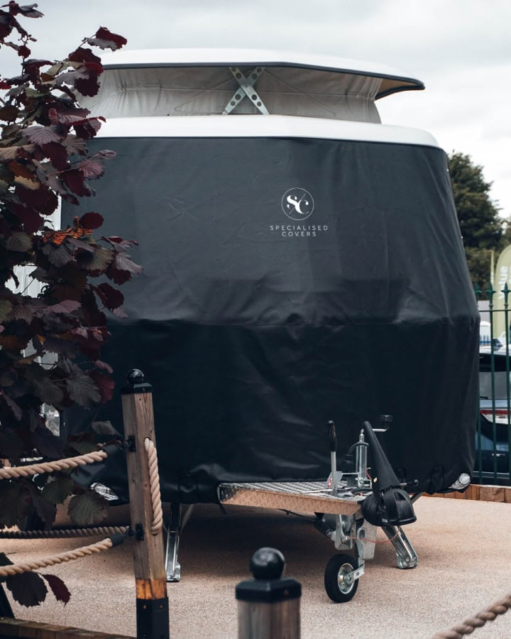 High-quality outdoor cover designed specifically for Eriba Touring models, providing excellent protection from the elements, dirt, and UV rays.
