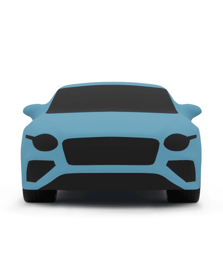 A front on image of a Prestige Silhouette on a Bentley.