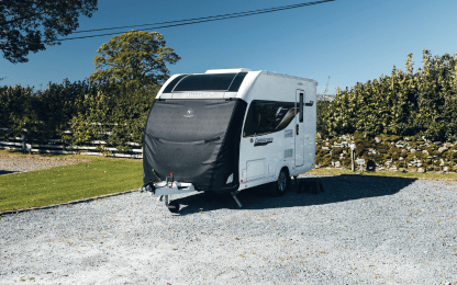 High-quality caravan cover from Specialised Covers, designed to protect your Tow Pro range against weather and damage, ensuring longevity and easy maintenance.