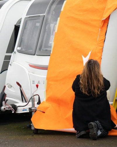 High-quality caravan cover designed for Tow Pro towing systems, providing excellent protection against weather and UV damage. Perfect for outdoor storage and long-term use.