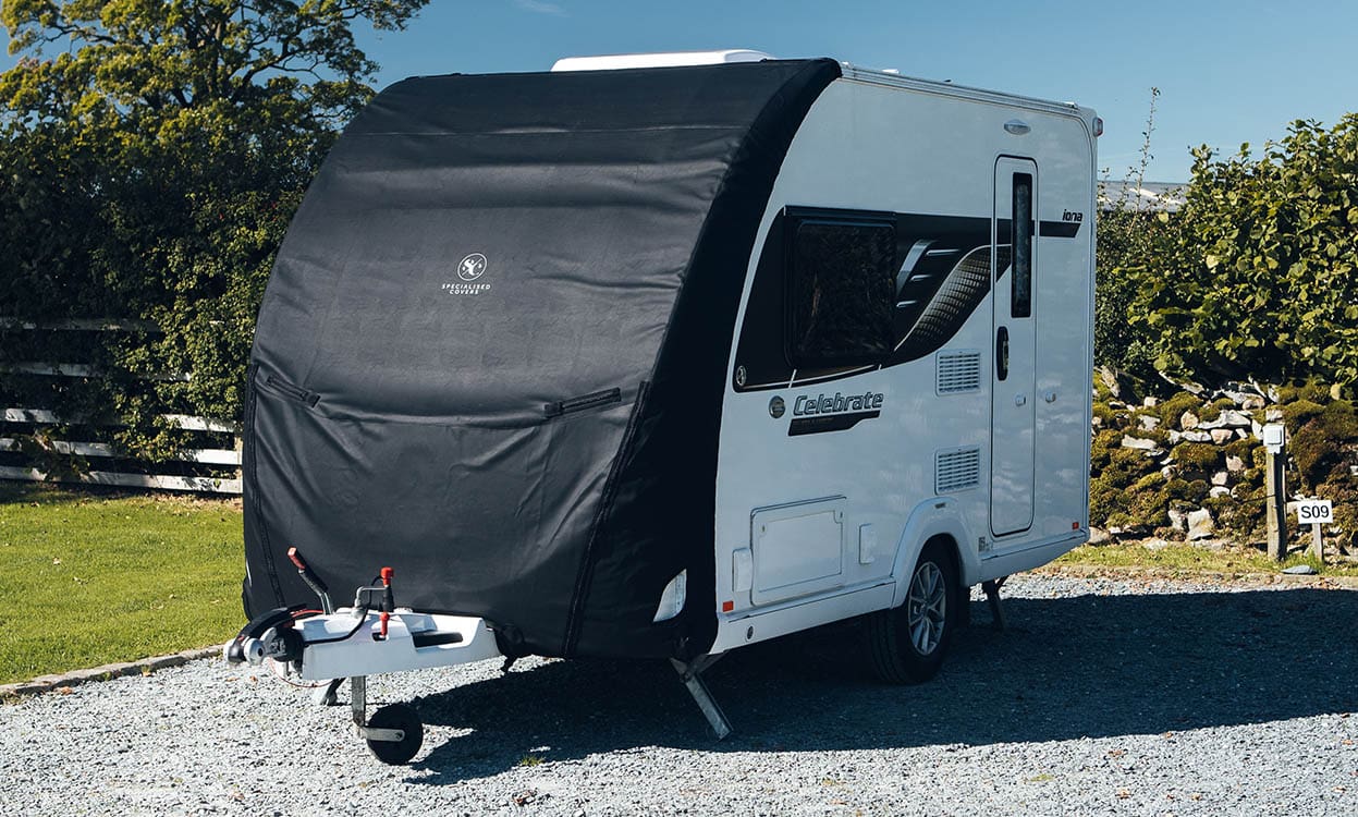 High-quality caravan cover from Specialised Covers designed to shield caravans from weather and debris.