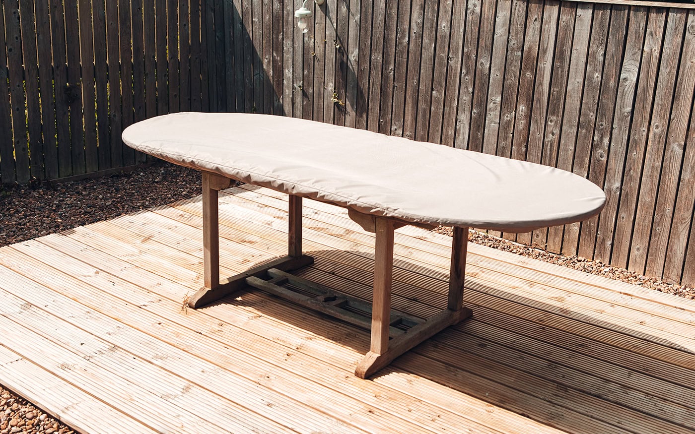 Durable, weather-resistant garden table cover protects outdoor furniture from rain, sun, and debris. Custom-fitted to ensure a snug fit, prolonging the longevity of your garden table.